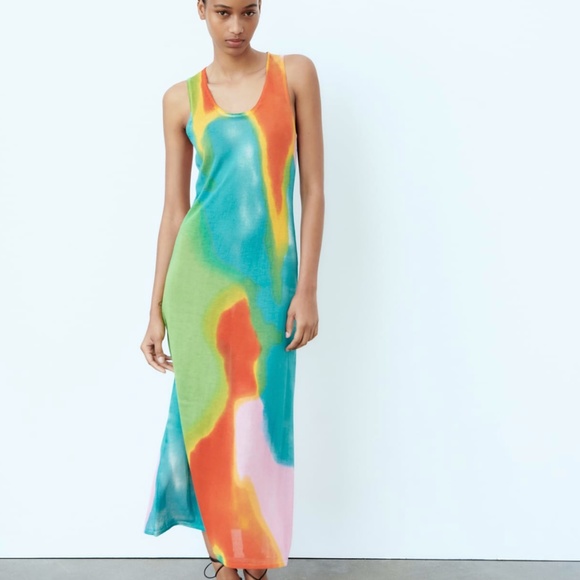 Zara Dresses & Skirts - Zara limited edition fun midi dress you cannot miss